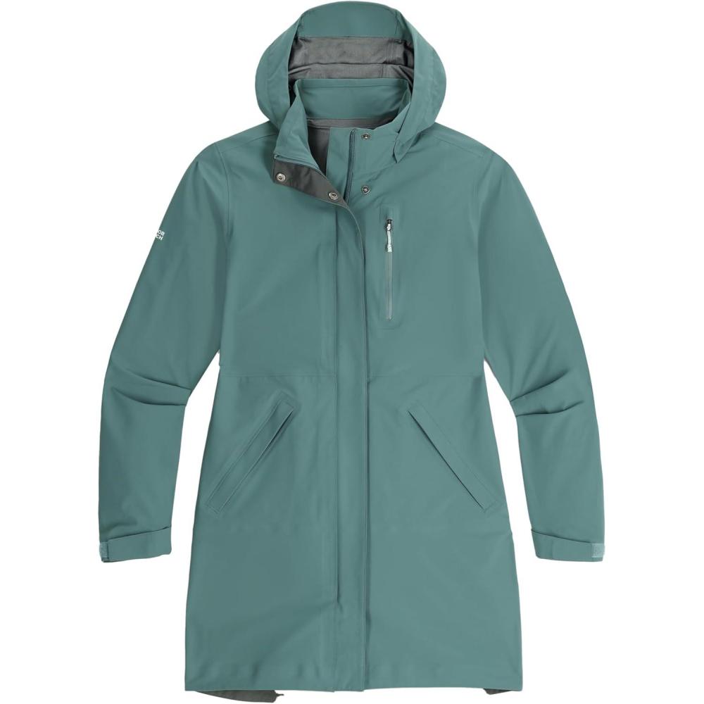 imageOutdoor Research Womens Aspire 3L Trench  Waterproof Windproof Hooded Standard FitNeptune