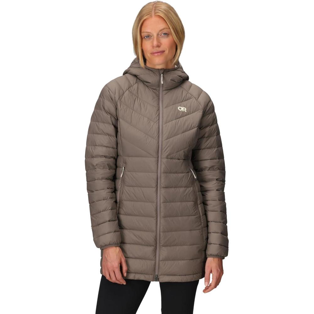 imageOutdoor Research Womens Transcendent Down Parka Water ampamp Wind Resistant Insulated Lightweight Standard FitSable
