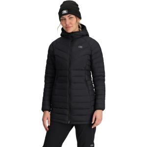 Outdoor Research Women’s Transcendent Down Parka | Water & Wind Resistant, Insulated, Lightweight, Standard Fit(Black)