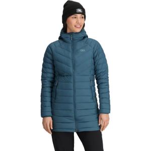 Outdoor Research Women’s Transcendent Down Parka | Water & Wind Resistant, Insulated, Lightweight, Standard Fit(Harbor)