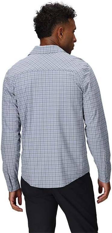 imageMens Astroman Long Sleeve Sun ShirtGalactic Plaid