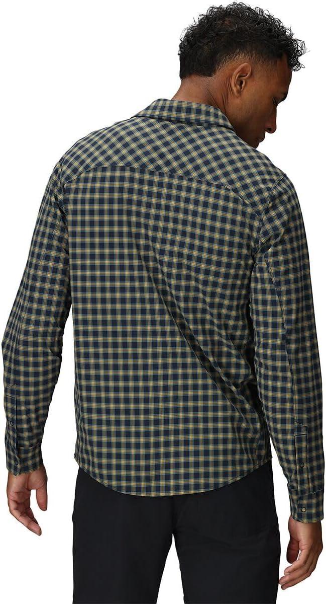 imageMens Astroman Long Sleeve Sun ShirtGold Nebula Plaid