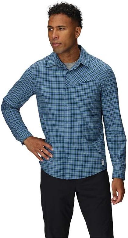 imageMens Astroman Long Sleeve Sun ShirtMaldives Plaid