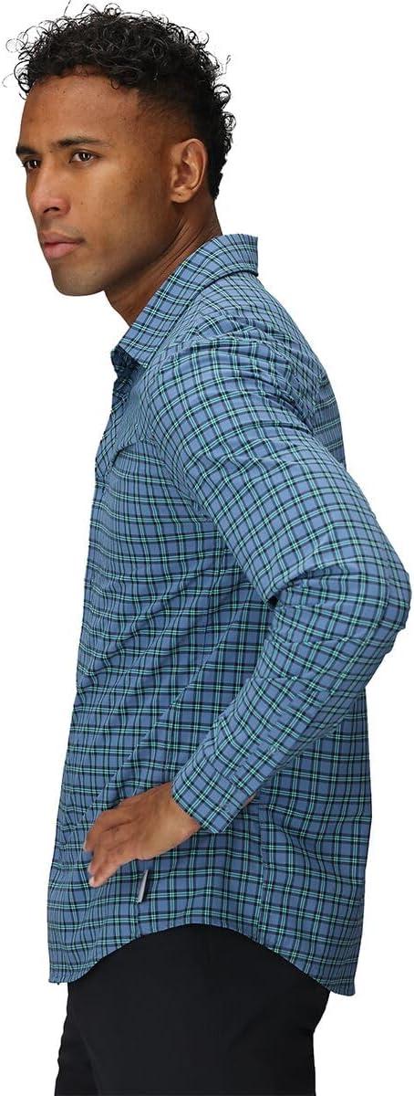 imageMens Astroman Long Sleeve Sun ShirtMaldives Plaid