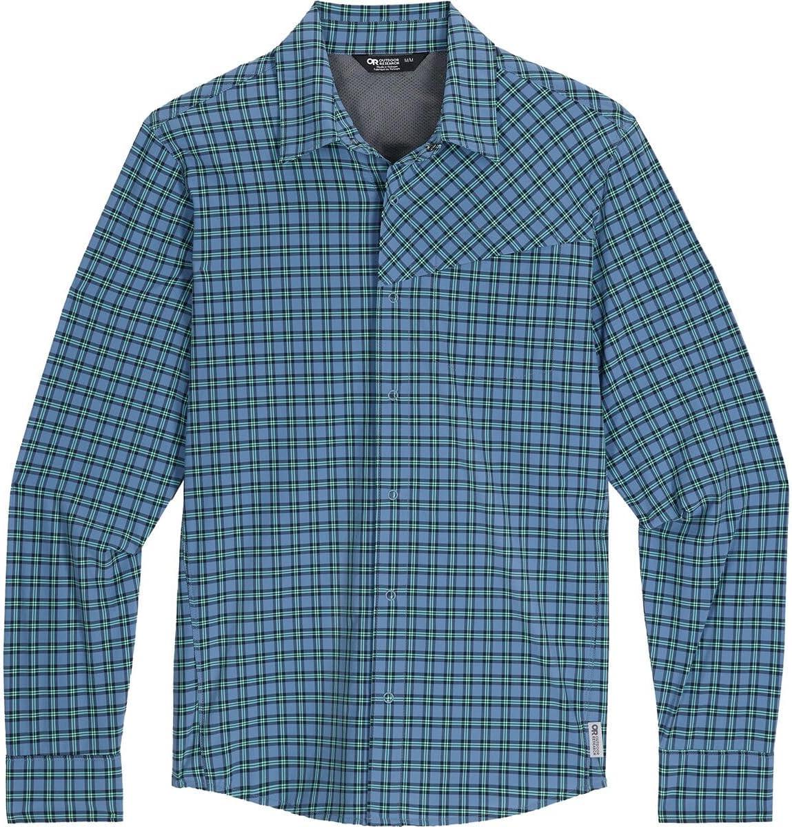 imageMens Astroman Long Sleeve Sun ShirtMaldives Plaid