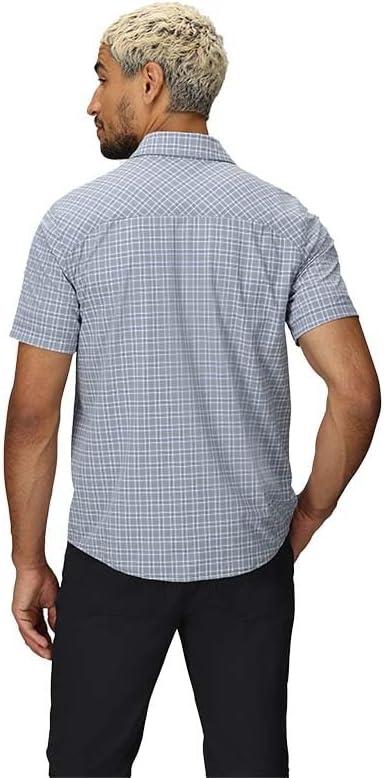 imageMens Astroman Short Sleeve Sun ShirtGalactic Plaid