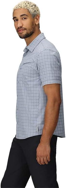 imageMens Astroman Short Sleeve Sun ShirtGalactic Plaid