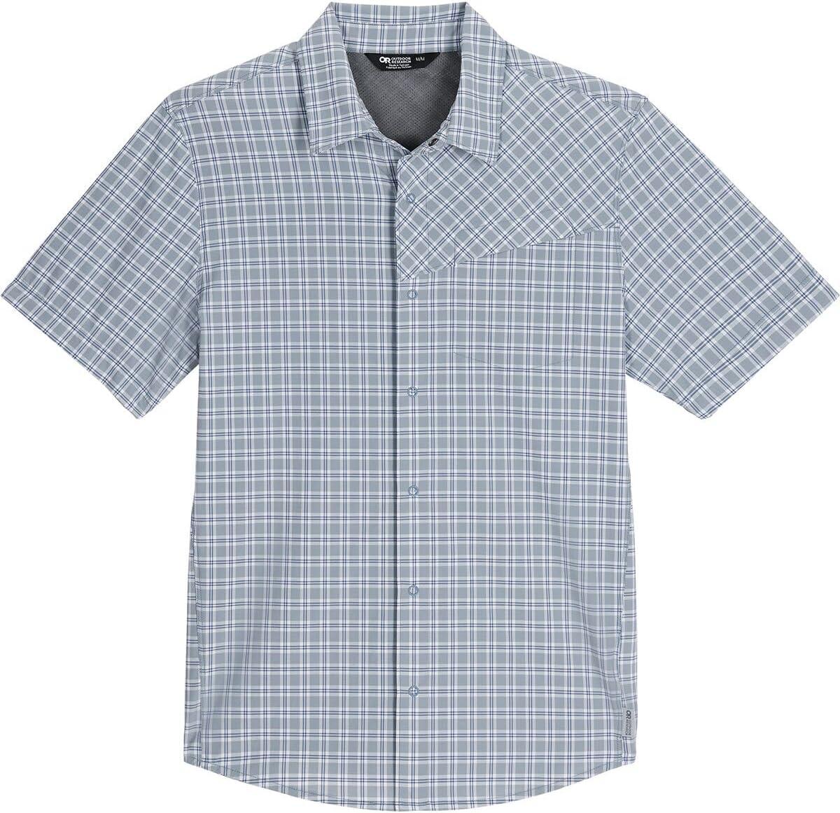 imageMens Astroman Short Sleeve Sun ShirtGalactic Plaid