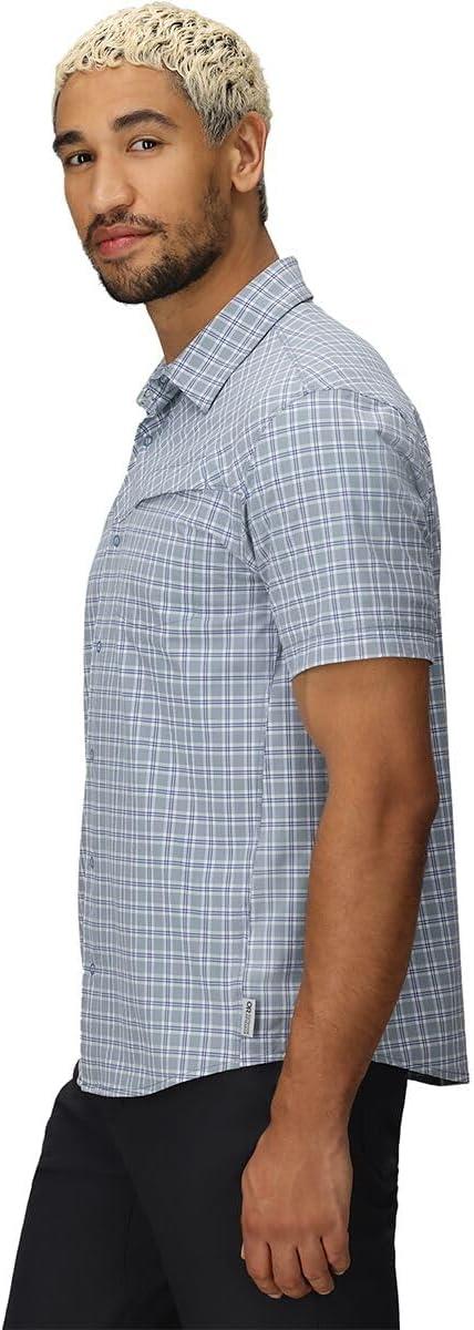 imageMens Astroman Short Sleeve Sun ShirtGalactic Plaid