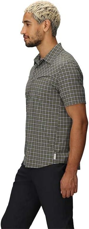 imageMens Astroman Short Sleeve Sun ShirtRanger Green Plaid