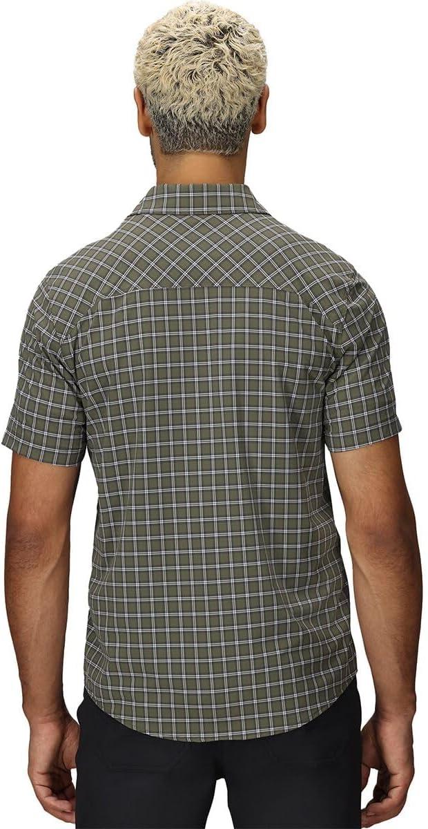 imageMens Astroman Short Sleeve Sun ShirtRanger Green Plaid