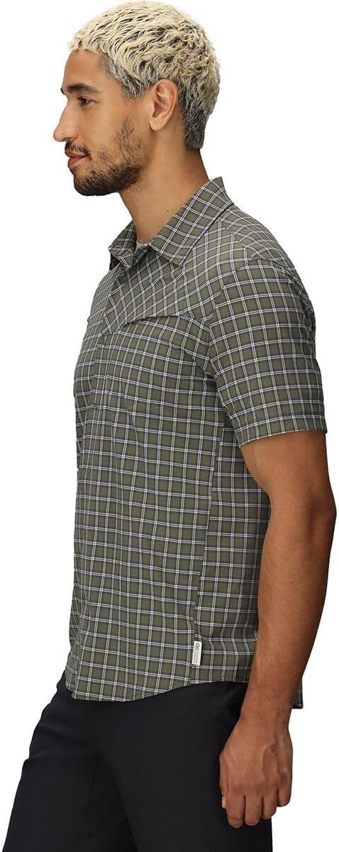 imageMens Astroman Short Sleeve Sun ShirtRanger Green Plaid