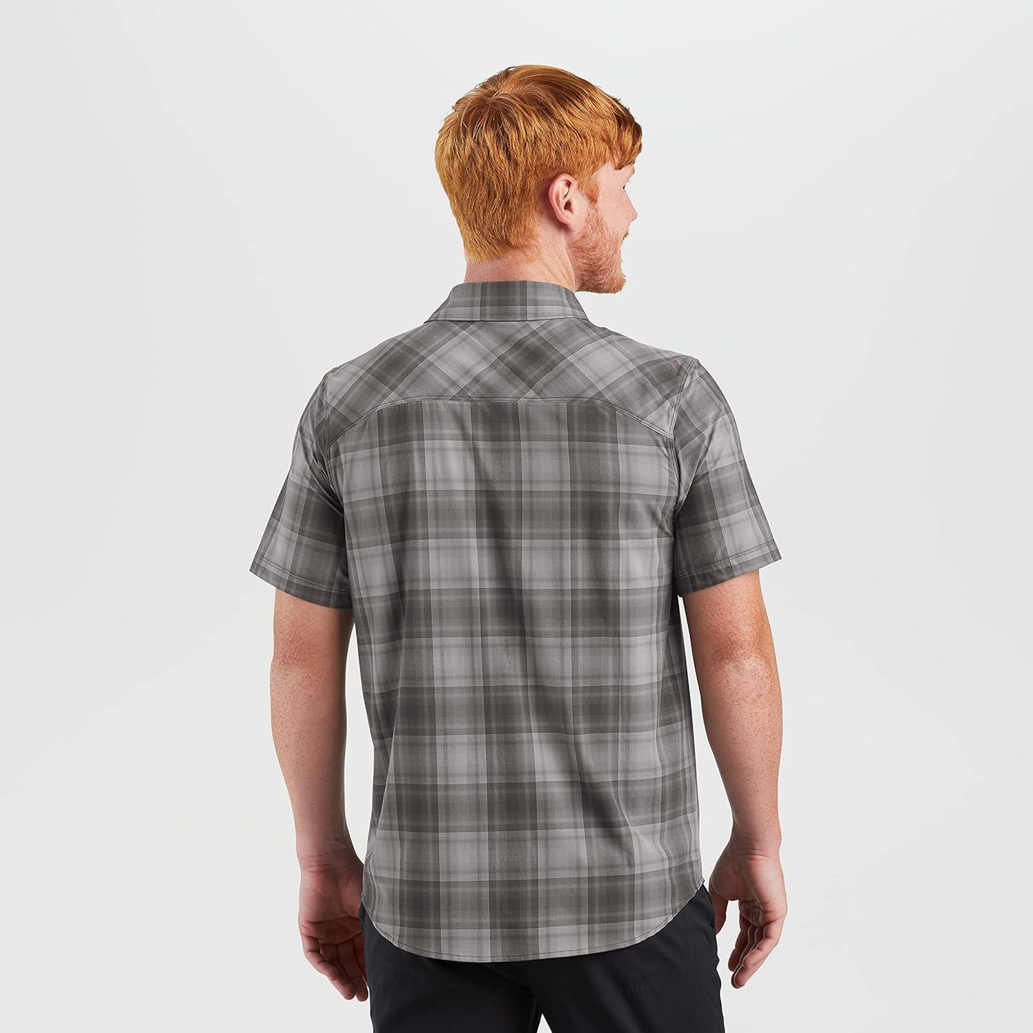 imageMens Astroman Short Sleeve Sun ShirtStorm Plaid