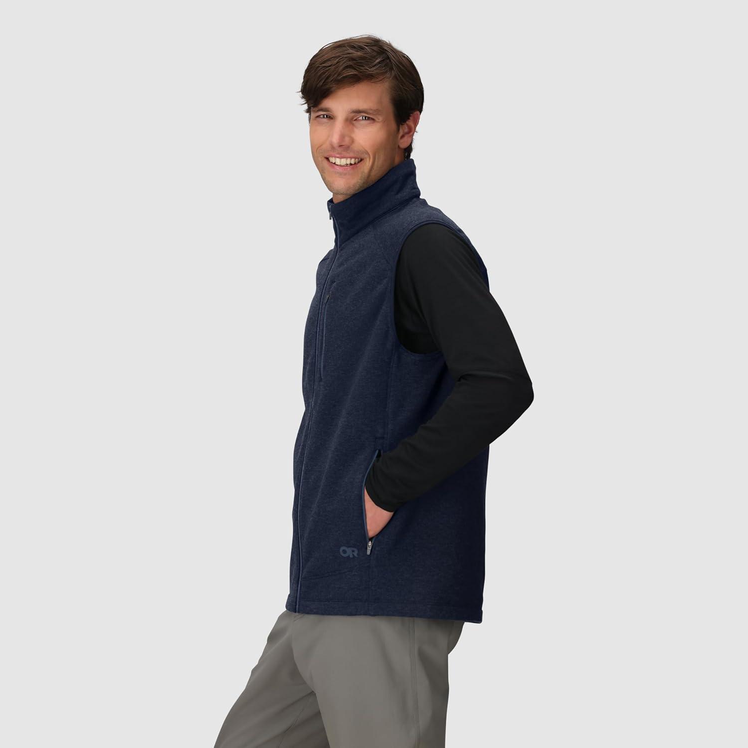 imageOutdoor Research Mens Crescent Fleece VestDark Navy