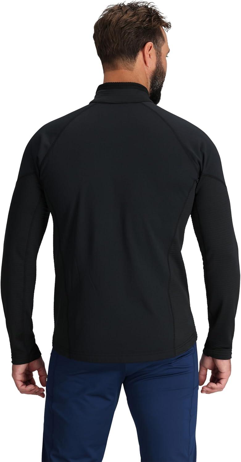 imageOutdoor Research Mens Deviator Fleece Half Zip Temperature Regulating Fabric Moisture Wicking UPF 30Black