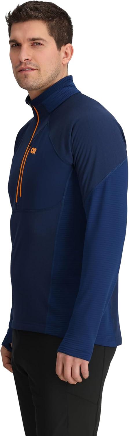 imageOutdoor Research Mens Deviator Fleece Half Zip Temperature Regulating Fabric Moisture Wicking UPF 30Cenote