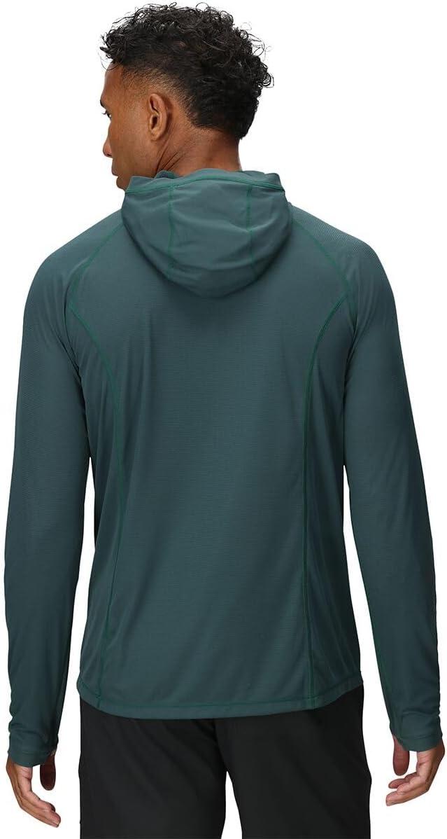 imageOutdoor Research Mens Echo Hoodie Lightweight UPF 15 Sun Shirt MoistureWicking Odor Control BreathableDouglas Fir