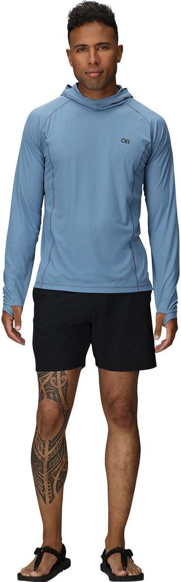 imageOutdoor Research Mens Echo Hoodie Lightweight UPF 15 Sun Shirt MoistureWicking Odor Control BreathableOlympic