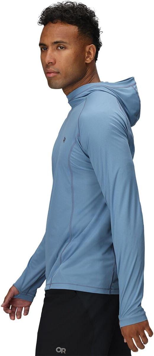imageOutdoor Research Mens Echo Hoodie Lightweight UPF 15 Sun Shirt MoistureWicking Odor Control BreathableOlympic