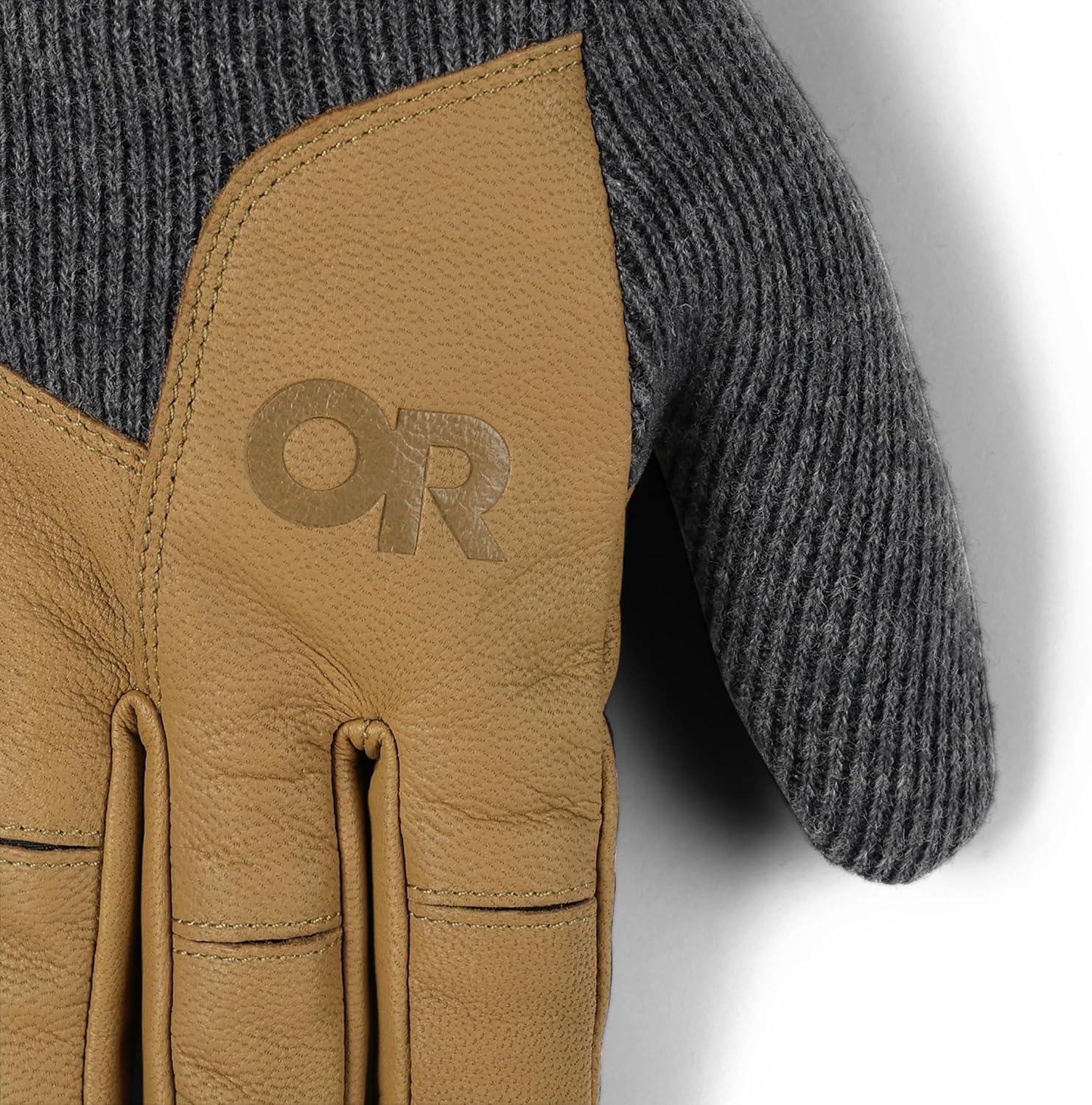 imageOutdoor Research Mens Flurry Leather GlovesCharcoal