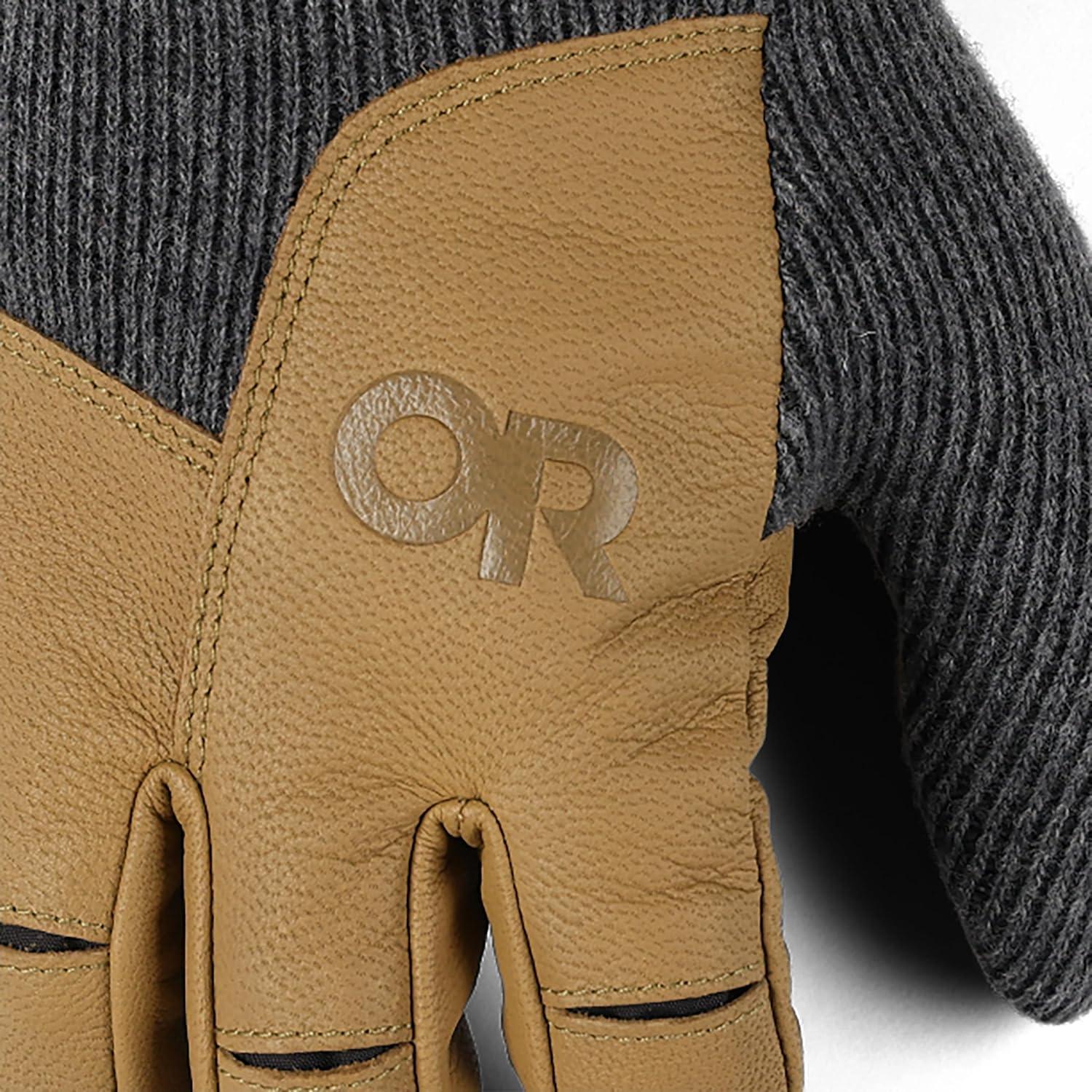 imageOutdoor Research Mens Flurry Leather GlovesCharcoal