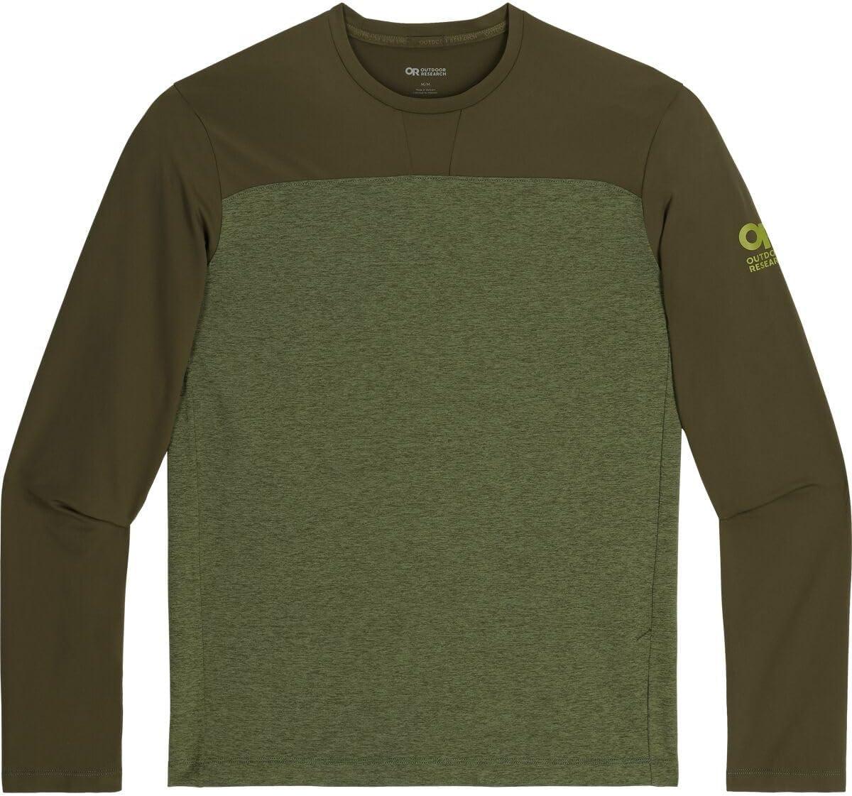 imageOutdoor Research Mens Freewheel MTB Long Sleeve JerseyDark OliveWillow Heather