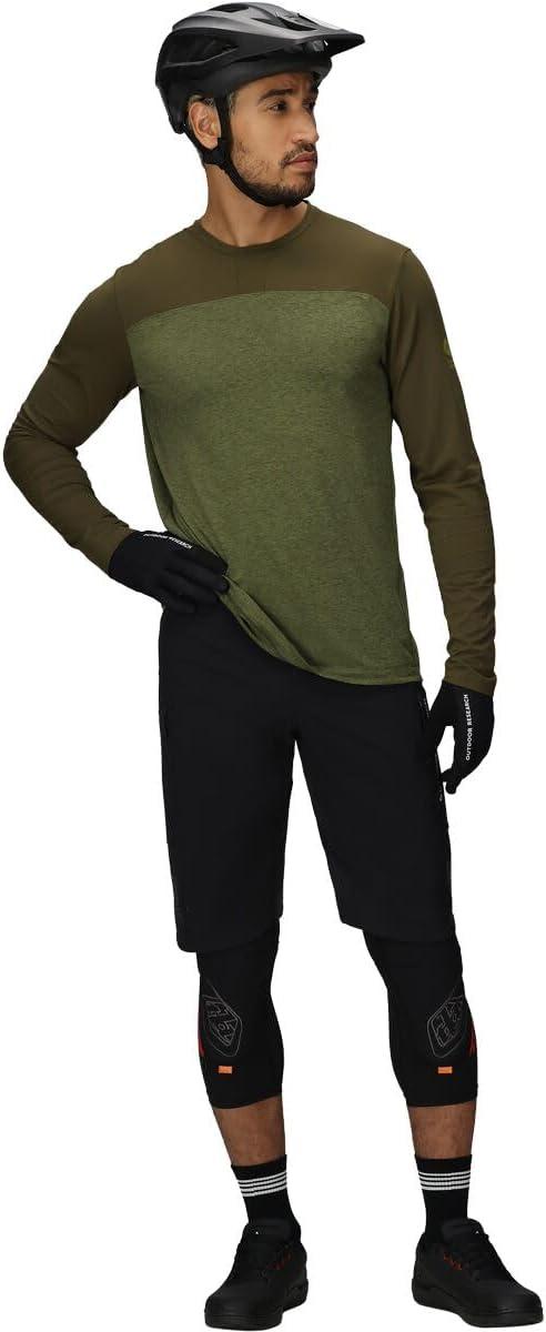 imageOutdoor Research Mens Freewheel MTB Long Sleeve JerseyDark OliveWillow Heather