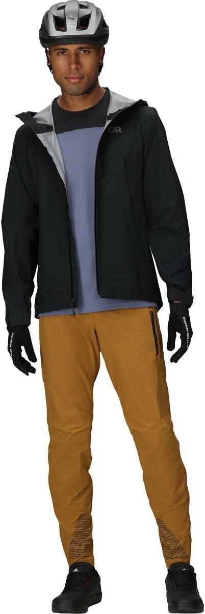 imageOutdoor Research Mens Freewheel MTB Stretch Rain Jacket Waterproof ampamp Windproof Mountain Bike Gear LightweightBlack