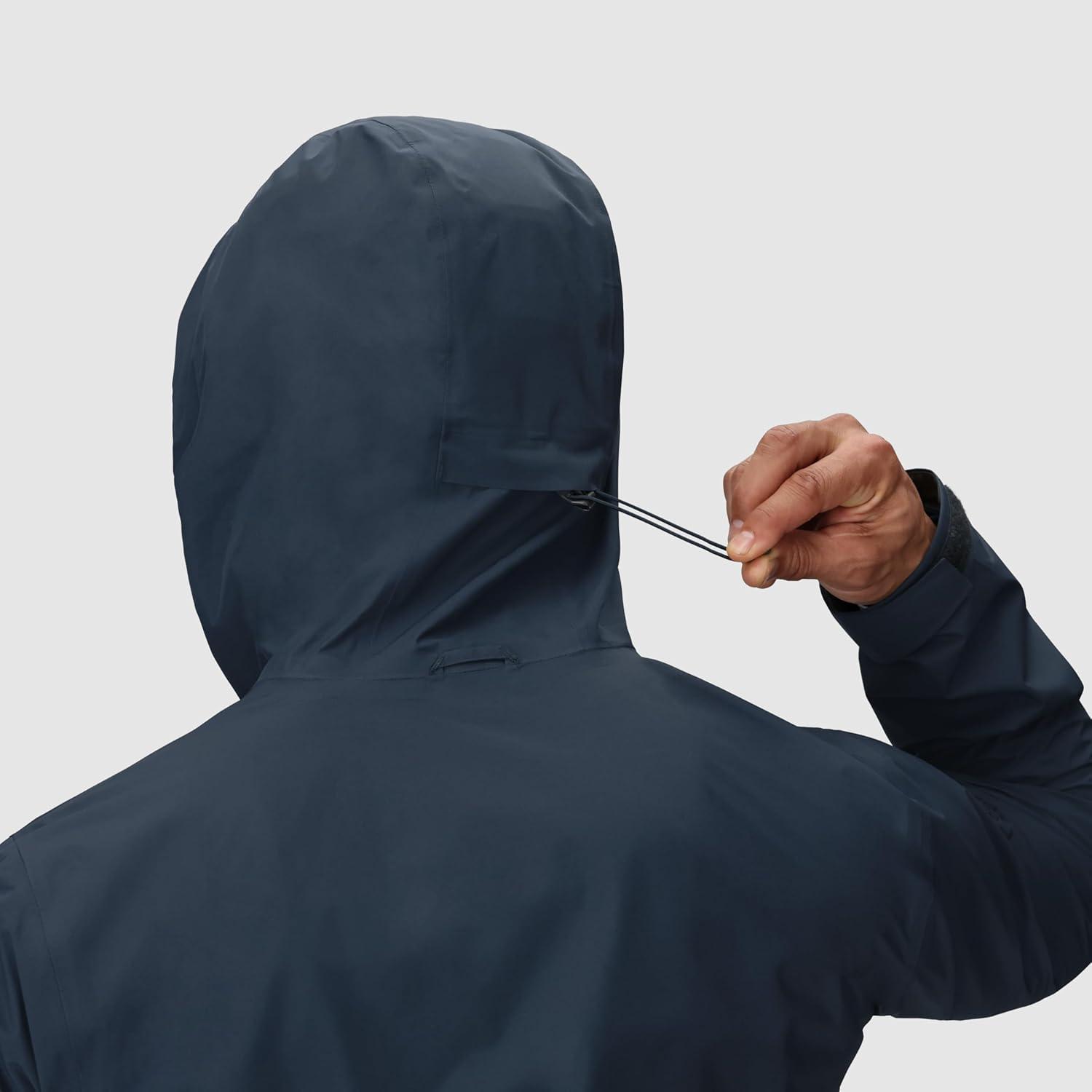 imageOutdoor Research Mens Grandridge GoreTex Jacket Waterproof Windproof Hooded Standard FitAtlantic