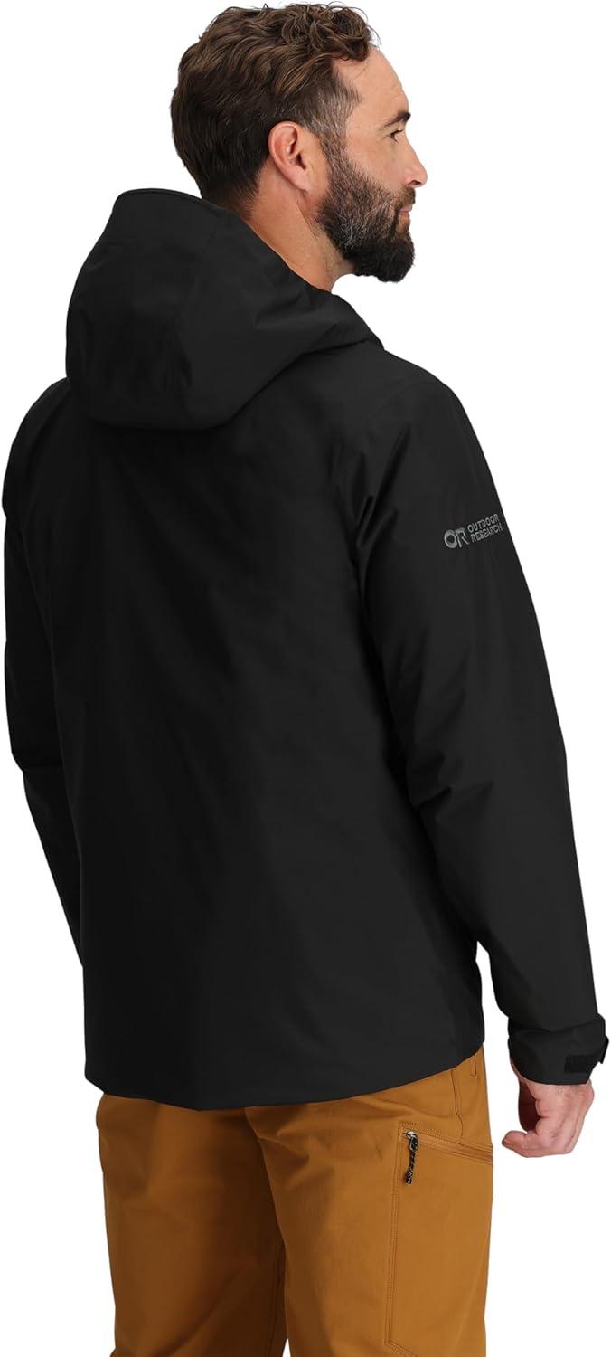 imageOutdoor Research Mens Grandridge GoreTex Jacket Waterproof Windproof Hooded Standard FitBlack