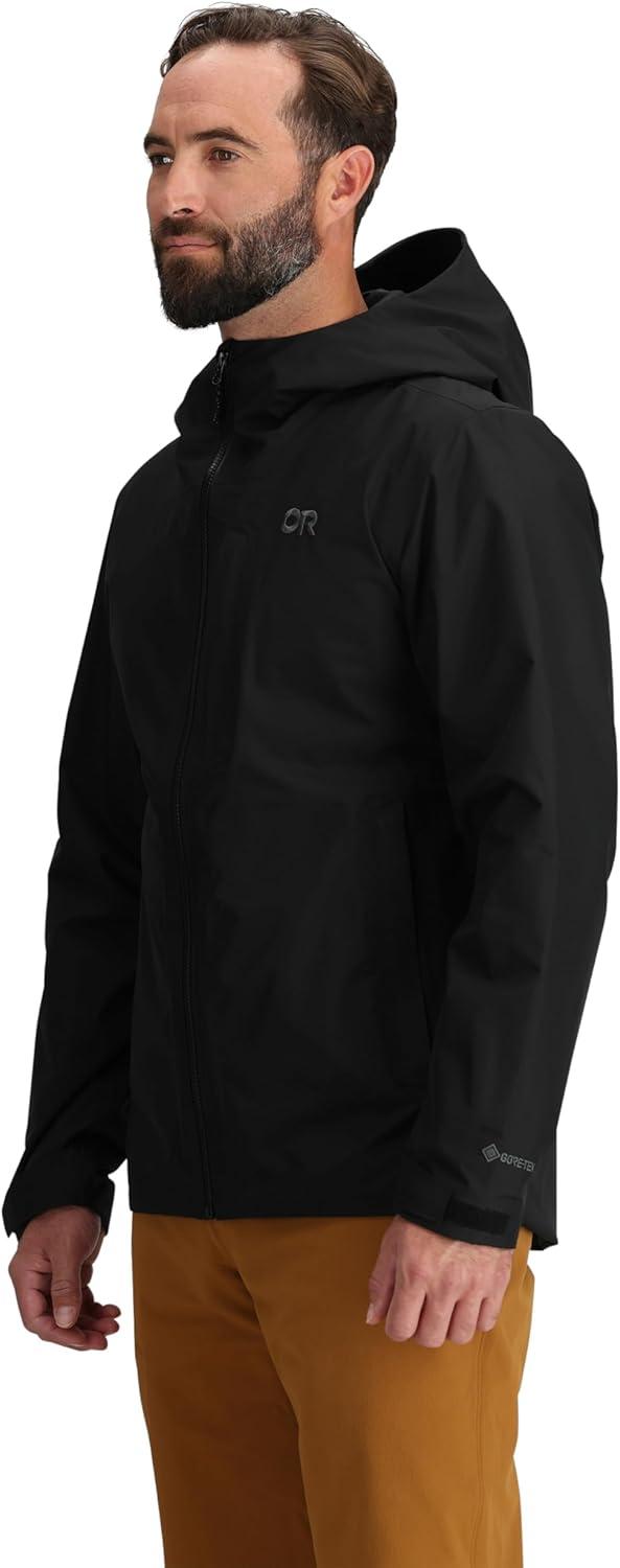 imageOutdoor Research Mens Grandridge GoreTex Jacket Waterproof Windproof Hooded Standard FitBlack