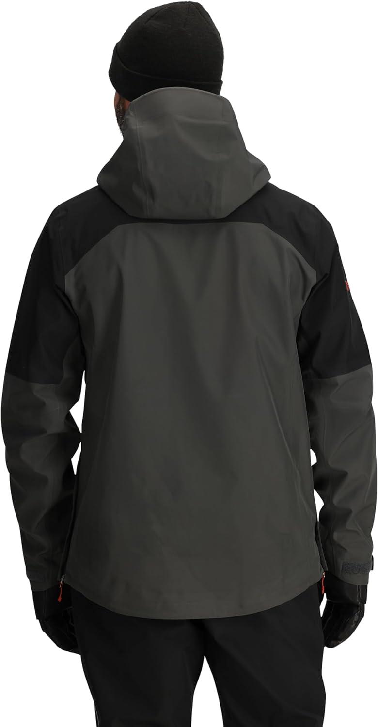 imageOutdoor Research Mens Headwall GoreTex 3L Jacket Waterproof Windproof Helmet Compatible Hood Standard FitStormBlack