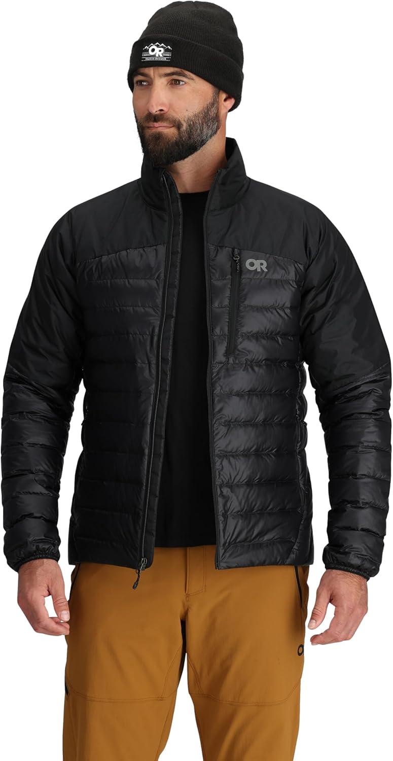 imageOutdoor Research Mens Helium Down Jacket Water Resistant Wind Resistant Lightweight Durable Standard FitBlack