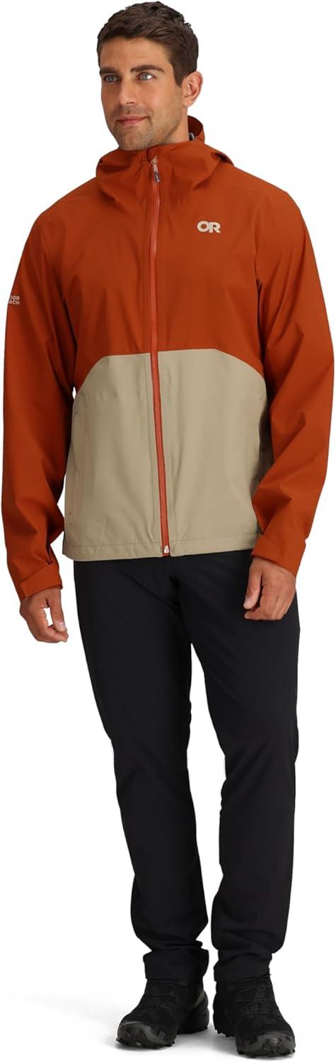 imageOutdoor Research Mens Stratoburst Stretch Rain JacketTerraPro Khaki