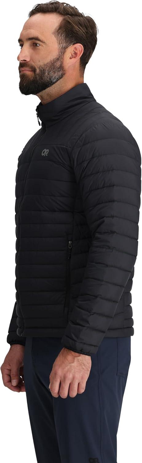 imageOutdoor Research Mens Transcendent Down Jacket Water ampamp Wind Resistant Insulated Lightweight Standard FitBlack