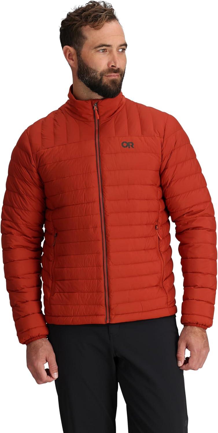 imageOutdoor Research Mens Transcendent Down Jacket Water ampamp Wind Resistant Insulated Lightweight Standard FitJupiter