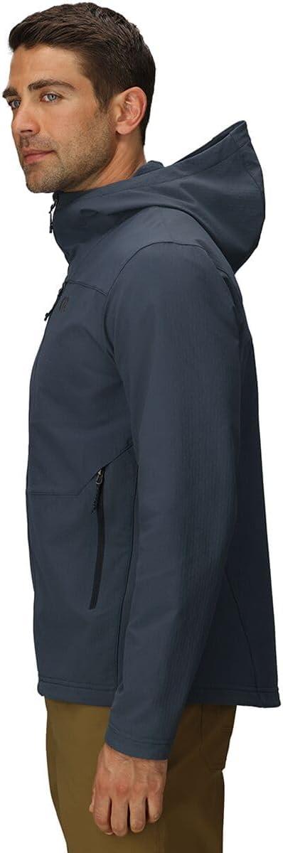 imageOutdoor Research Mens Ultima Softshell Hoodie Wind ampamp Water Resistant Abrasion Resistant Zippered Pockets UPF 50Atlantic