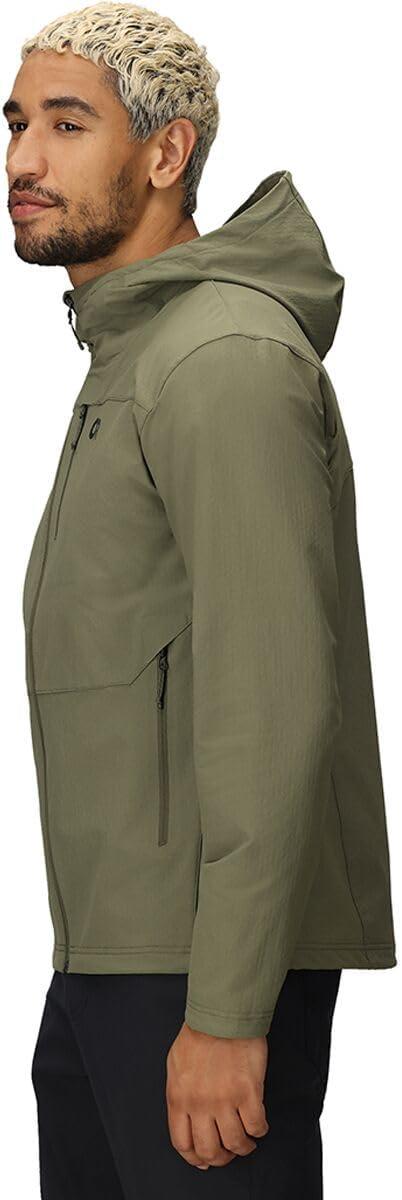imageOutdoor Research Mens Ultima Softshell Hoodie Wind ampamp Water Resistant Abrasion Resistant Zippered Pockets UPF 50Ranger Green
