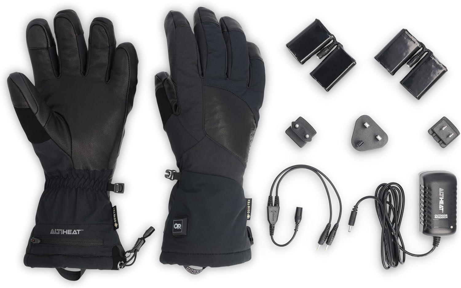 imageOutdoor Research Prevail Heated GoreTEX GlovesSolid Black