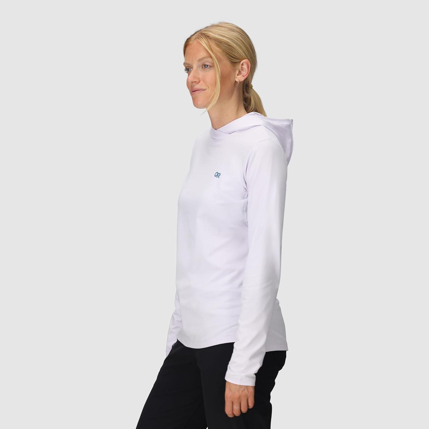 imageOutdoor Research Womens ActiveIce Spectrum Sun Hoodie SelfCooling Fabric Quick Drying Moisture Wicking UPF 50Stardust