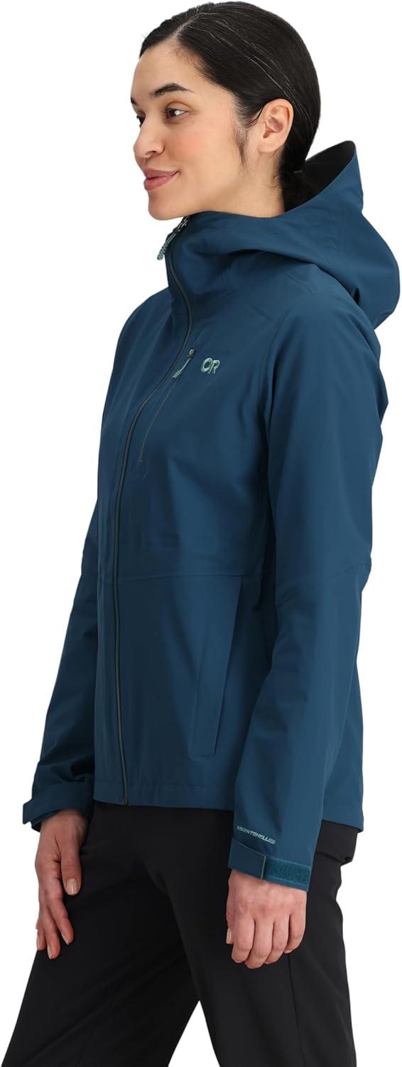 imageOutdoor Research Womens Aspire 3L Jacket Waterproof Windproof Hooded Long Sleeve Standard FitHarbor