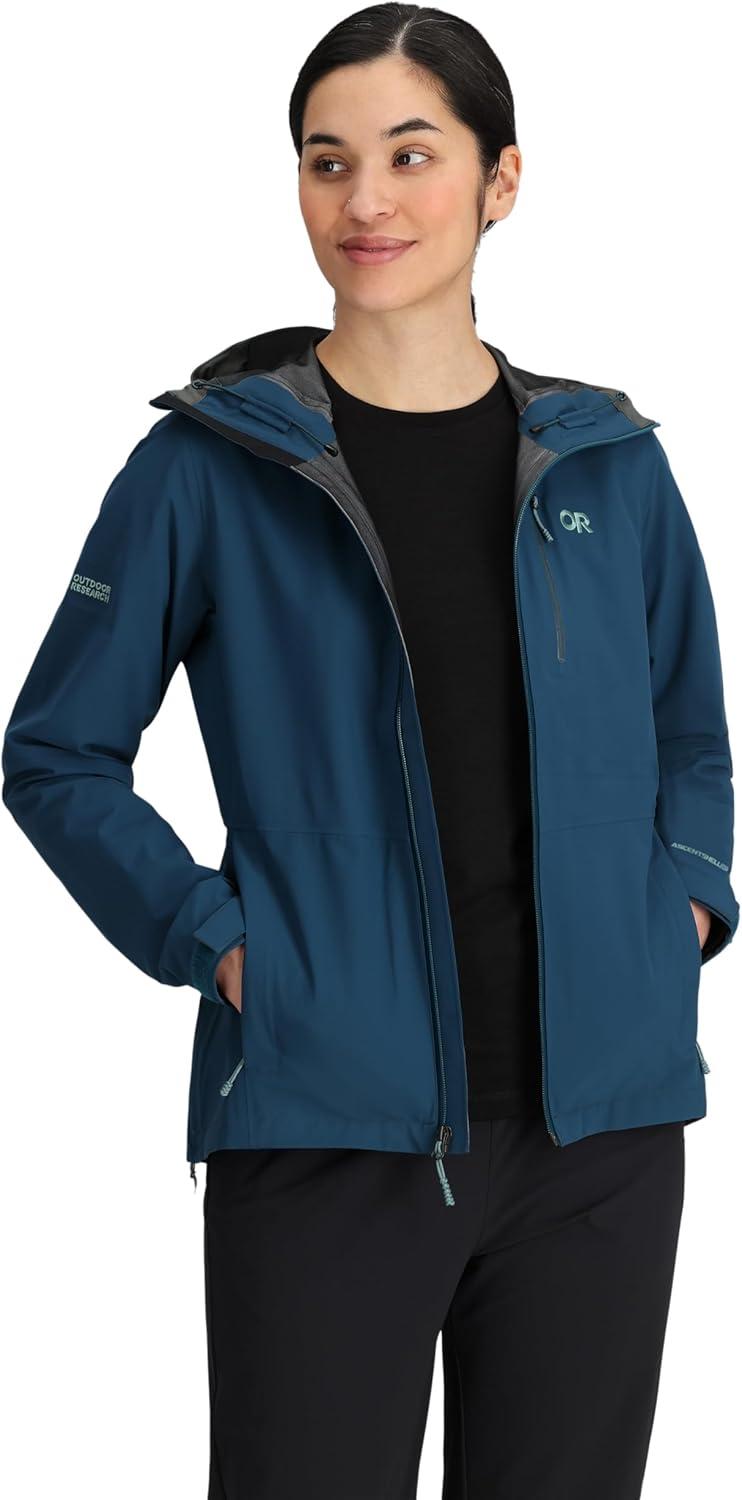 imageOutdoor Research Womens Aspire 3L Jacket Waterproof Windproof Hooded Long Sleeve Standard FitHarbor