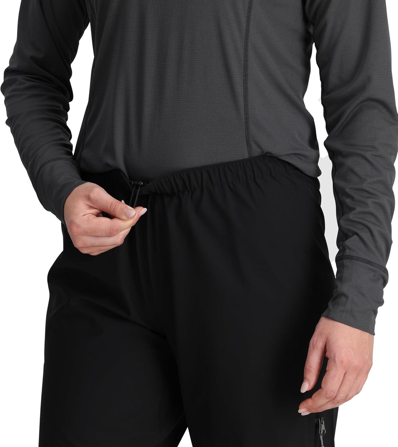 imageOutdoor Research Womens Aspire 3L Pants Waterproof Windproof Carabiner Loop Standard FitBlack