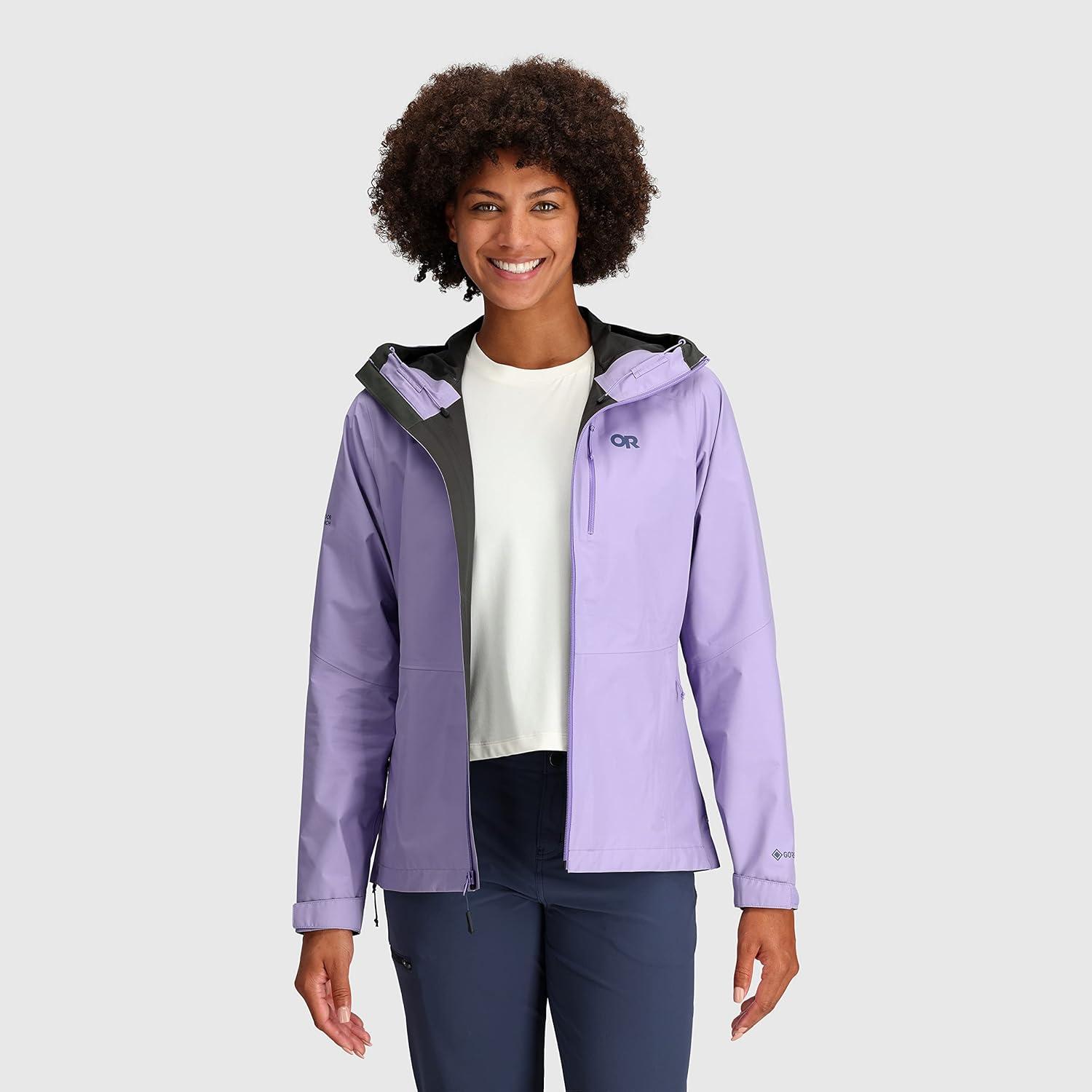 imageOutdoor Research Womens Aspire II Jacket Water ampamp Windproof Outdoor JacketLavender