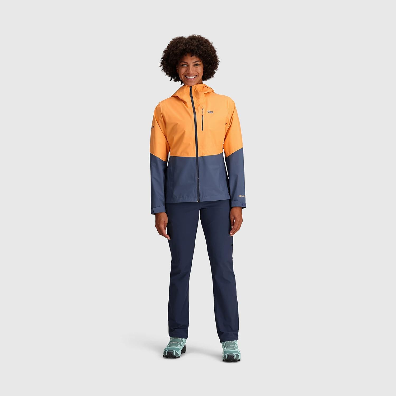 imageOutdoor Research Womens Aspire II Jacket Water ampamp Windproof Outdoor JacketOrange FizzDawn