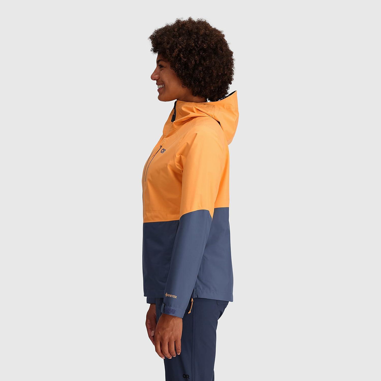 imageOutdoor Research Womens Aspire II Jacket Water ampamp Windproof Outdoor JacketOrange FizzDawn