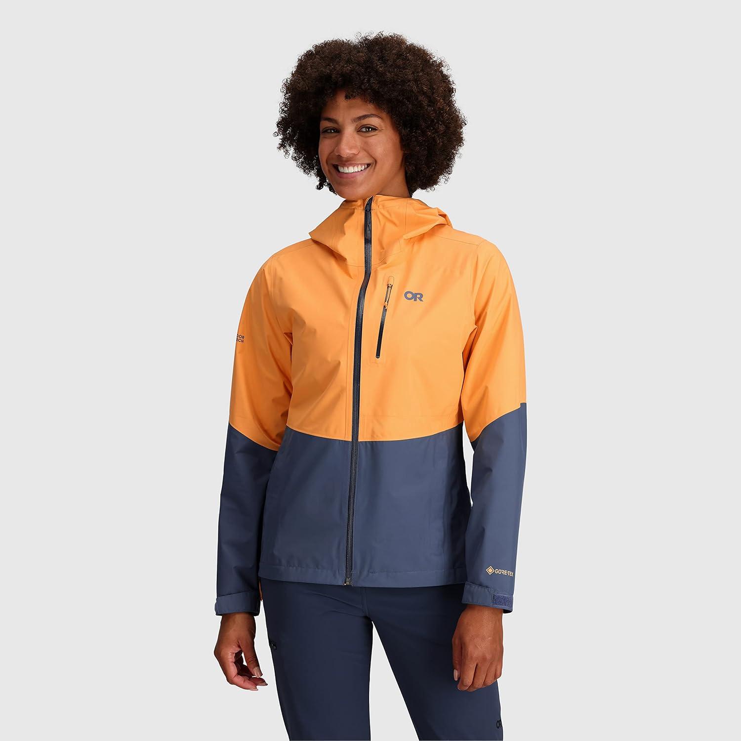 imageOutdoor Research Womens Aspire II Jacket Water ampamp Windproof Outdoor JacketOrange FizzDawn