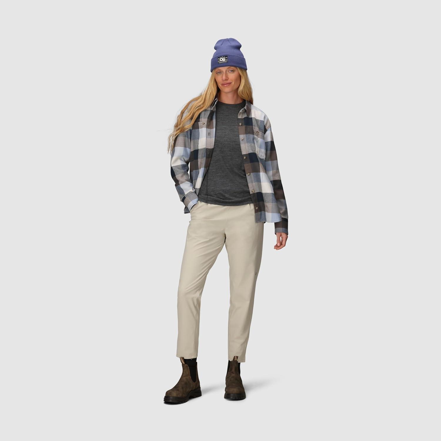imageOutdoor Research Womens Feedback Flannel Twill ShirtFjord Plaid