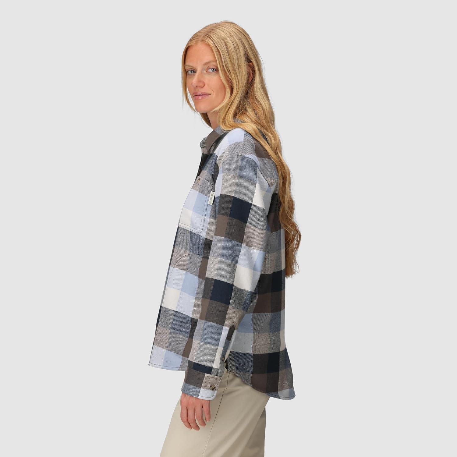 imageOutdoor Research Womens Feedback Flannel Twill ShirtFjord Plaid
