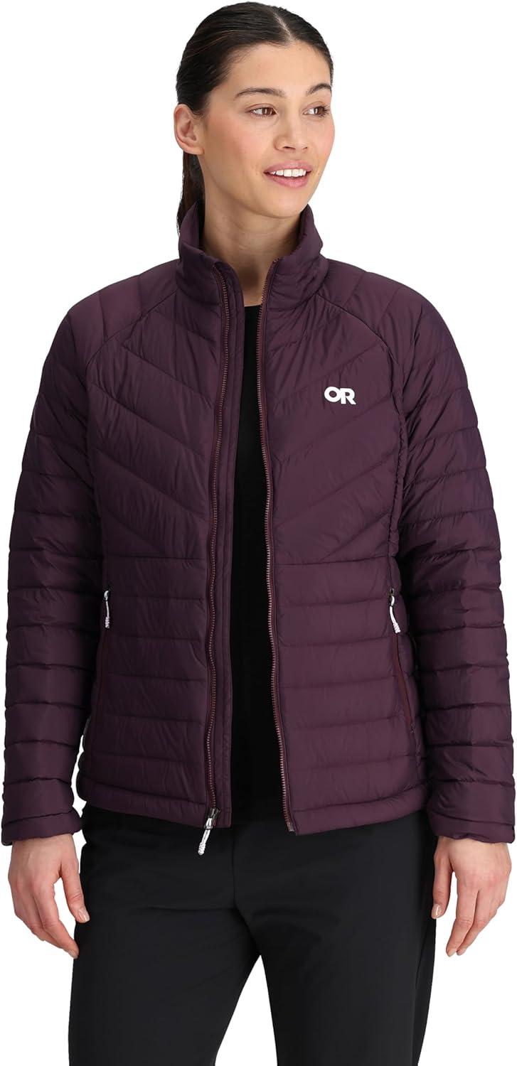 imageOutdoor Research Womens Transcendent Down Jacket Water ampamp Wind Resistant Insulated Lightweight Standard FitAmethyst